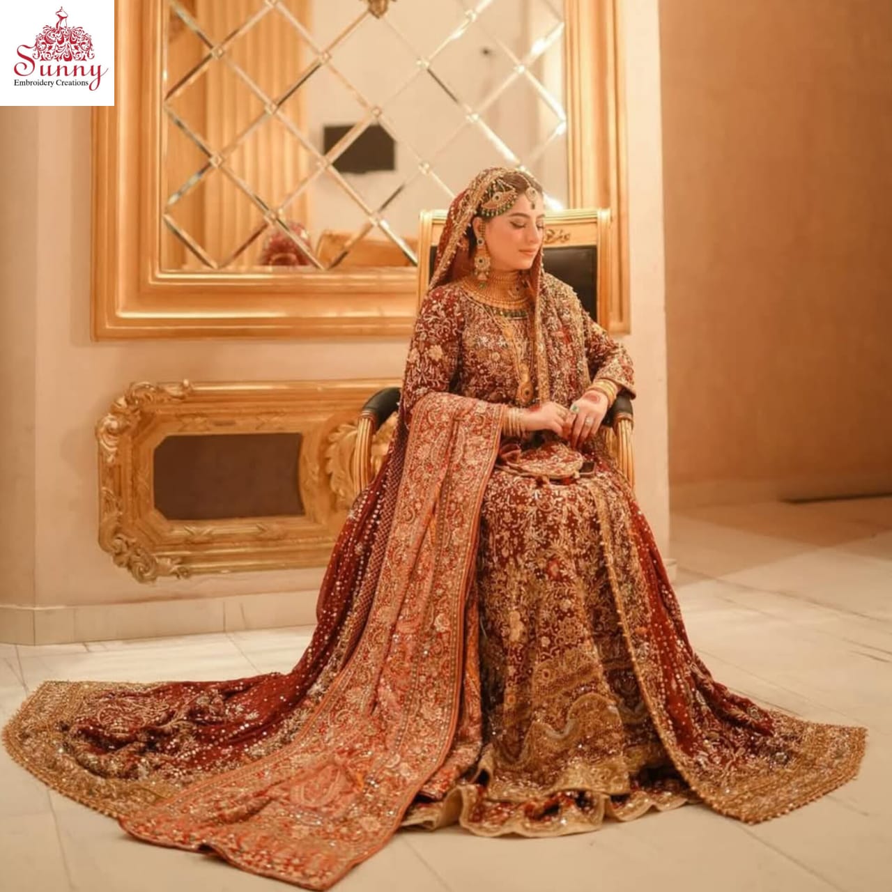 Gloden Glow Bridal Wear - SUNNY Embroidery Creations