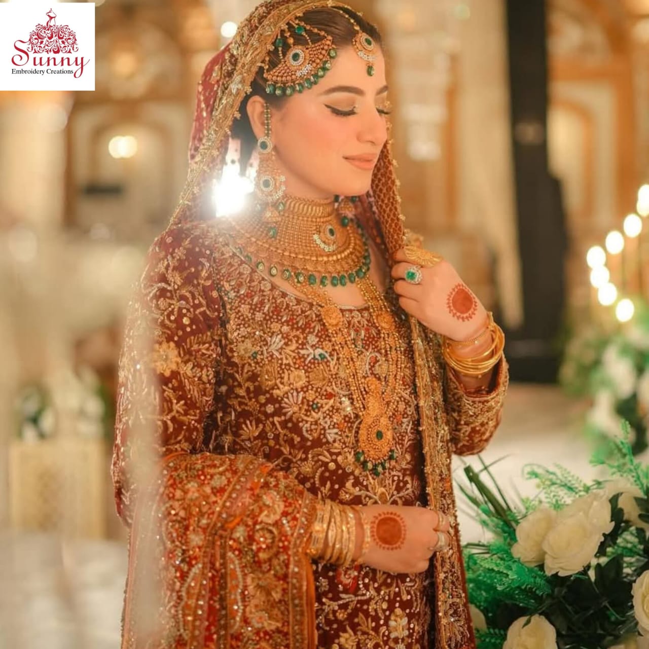Gloden Glow Bridal Wear - SUNNY Embroidery Creations