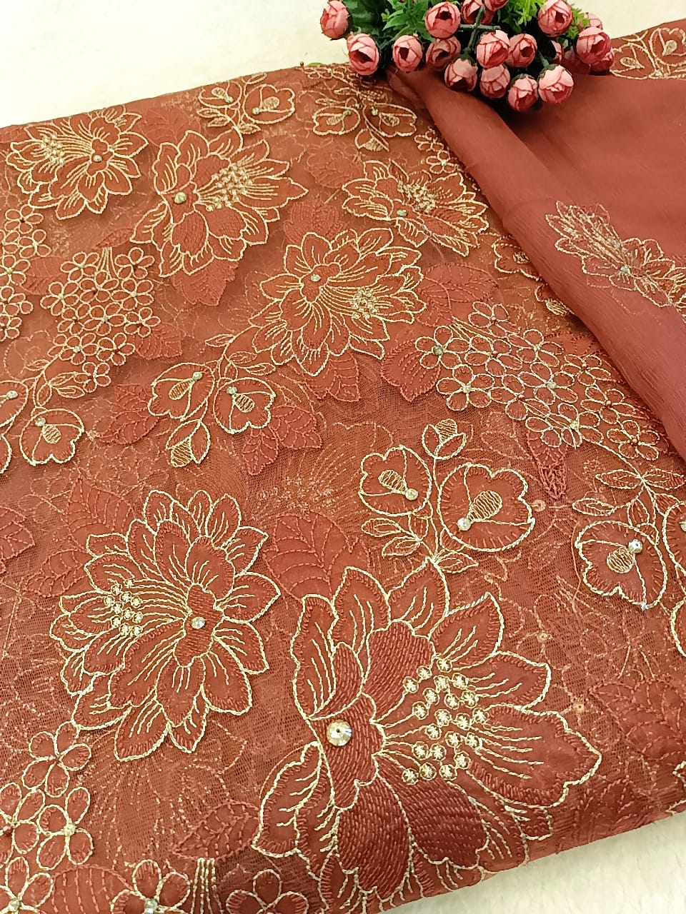 Rustic Elegance Party Wear - SUNNY Embroidery Creations