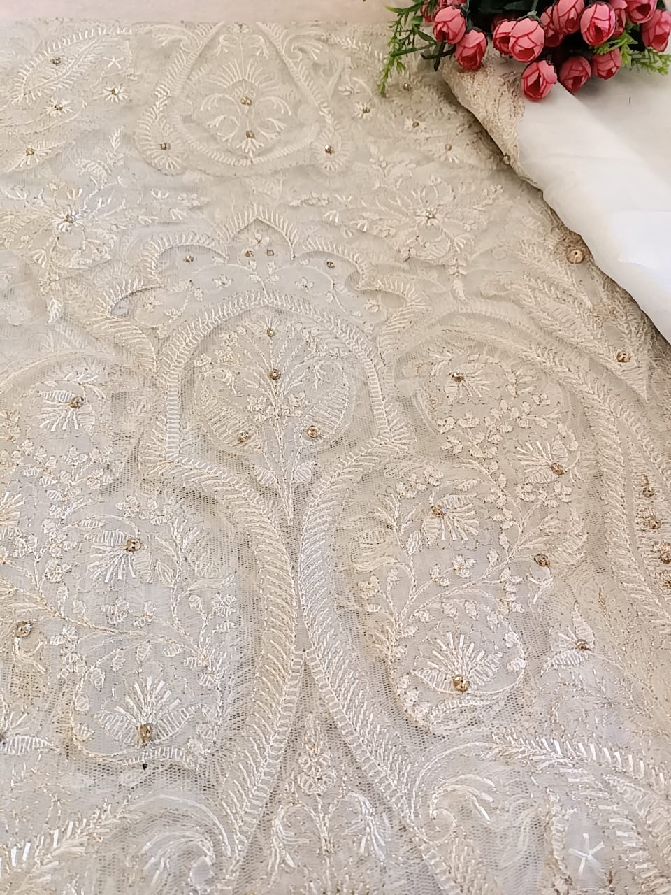 Pearl Perfection Party Wear - SUNNY Embroidery Creations