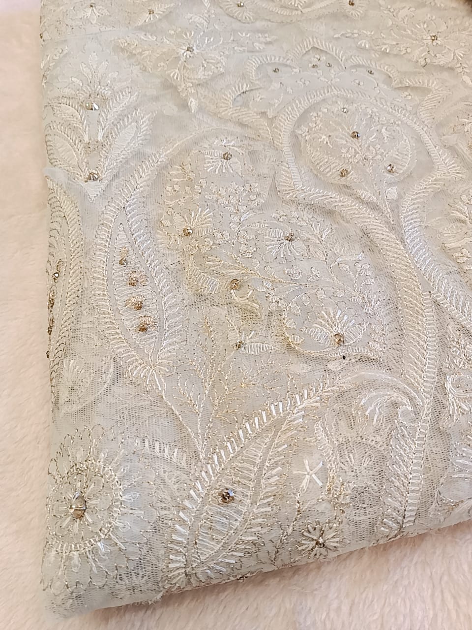 Pearl Perfection Party Wear - SUNNY Embroidery Creations
