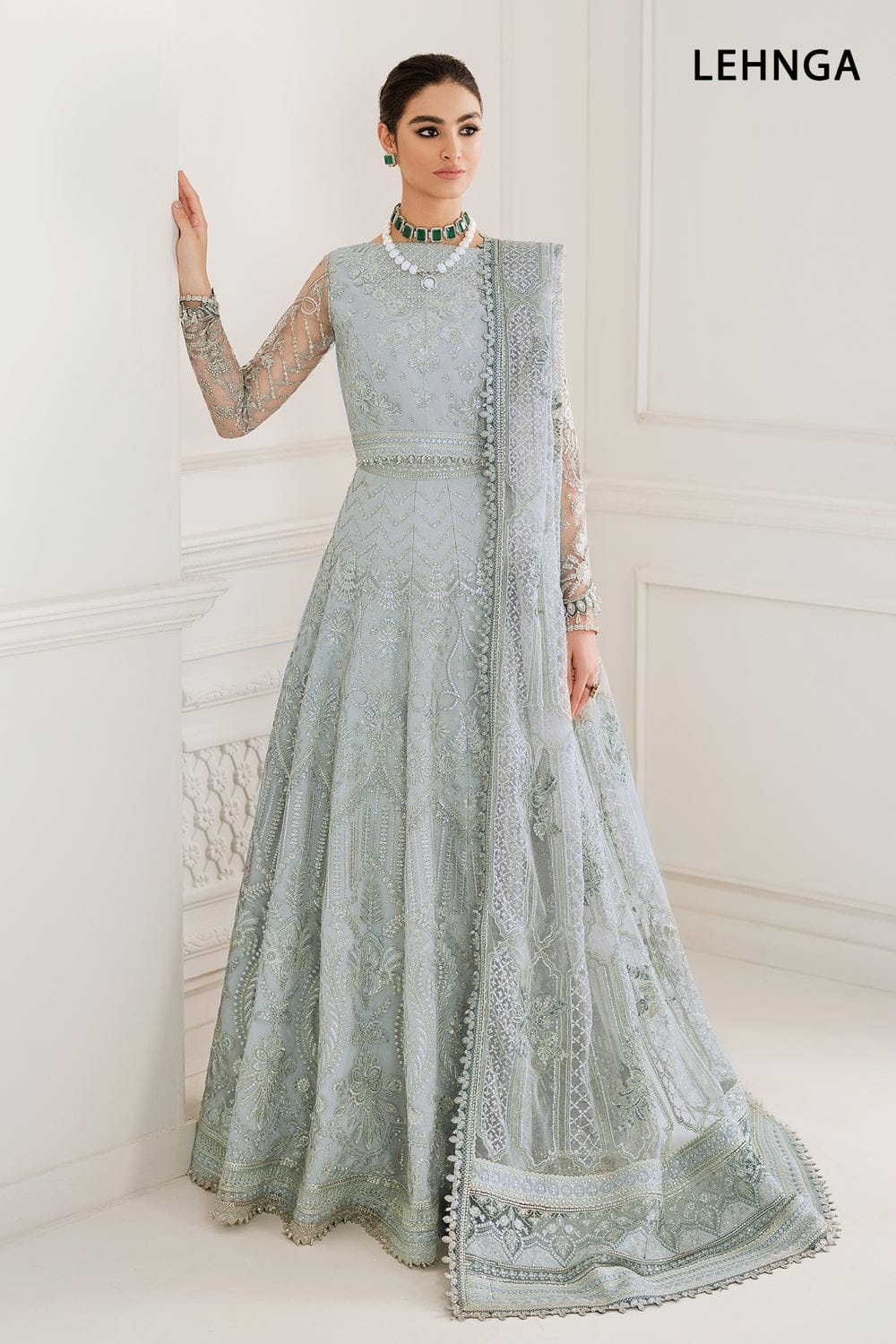 Pastel Paradise Party Wear - SUNNY Embroidery Creations