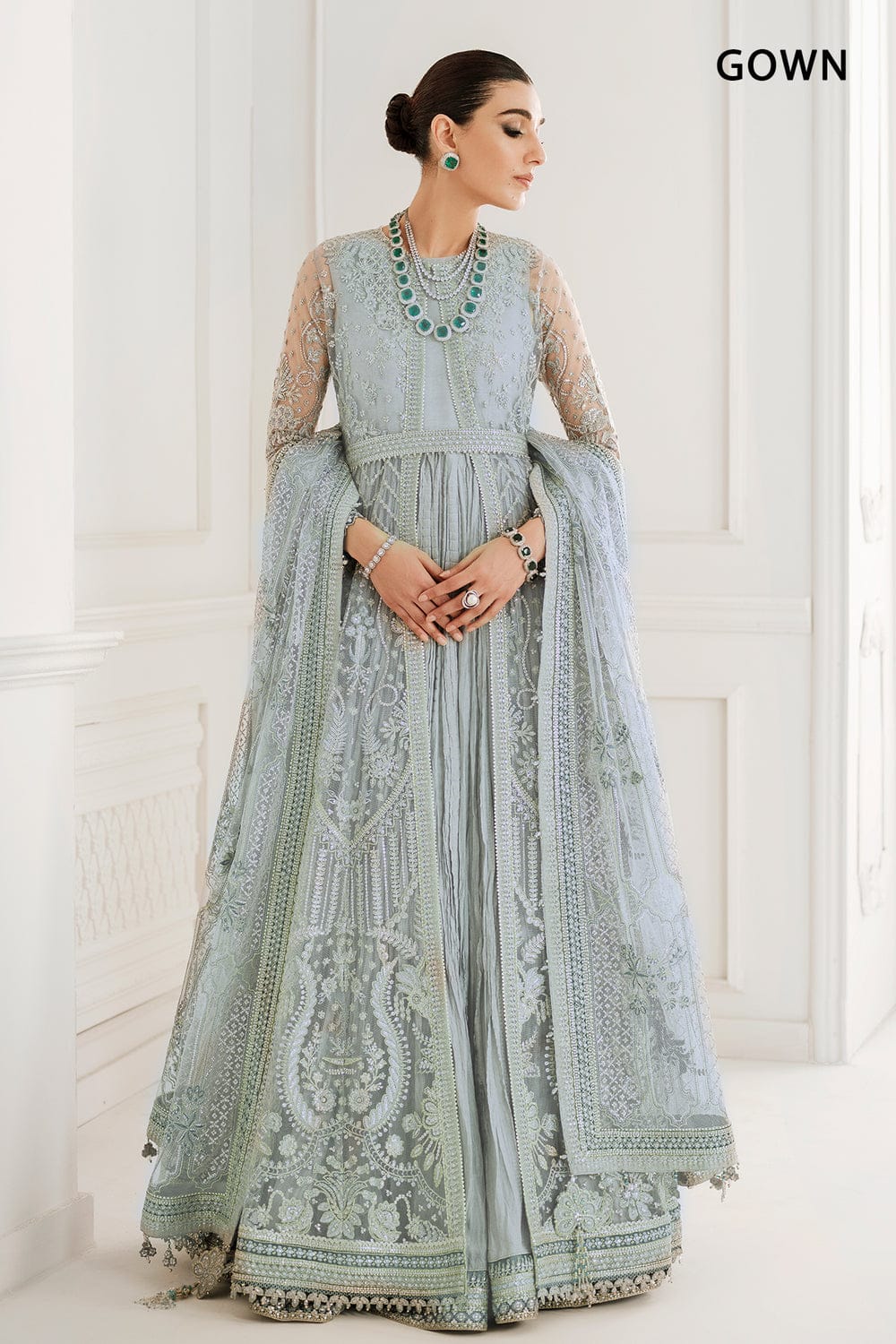 Pastel Paradise Party Wear - SUNNY Embroidery Creations