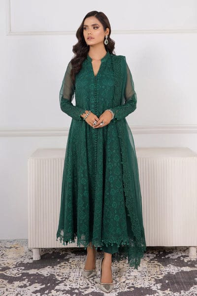 Green Envy Party Wear - SUNNY Embroidery Creations