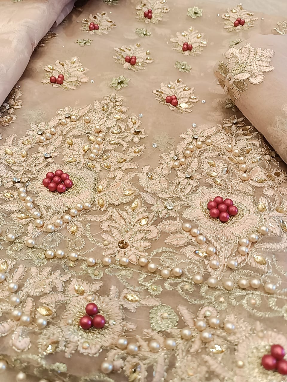 Cotton Net Party Wear - SUNNY Embroidery Creations