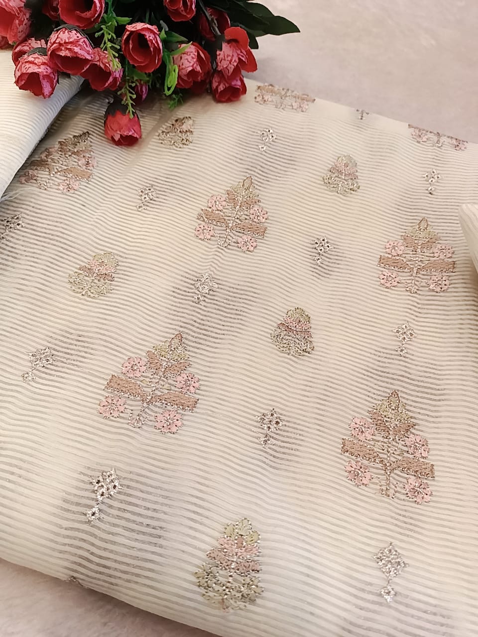 Cotton Net Party Wear - SUNNY Embroidery Creations