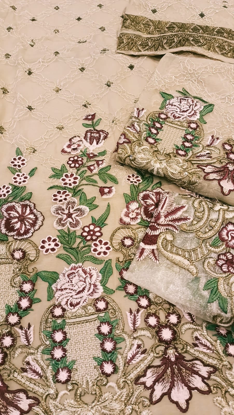 Luxury Party Wear Dress - SUNNY Embroidery Creations