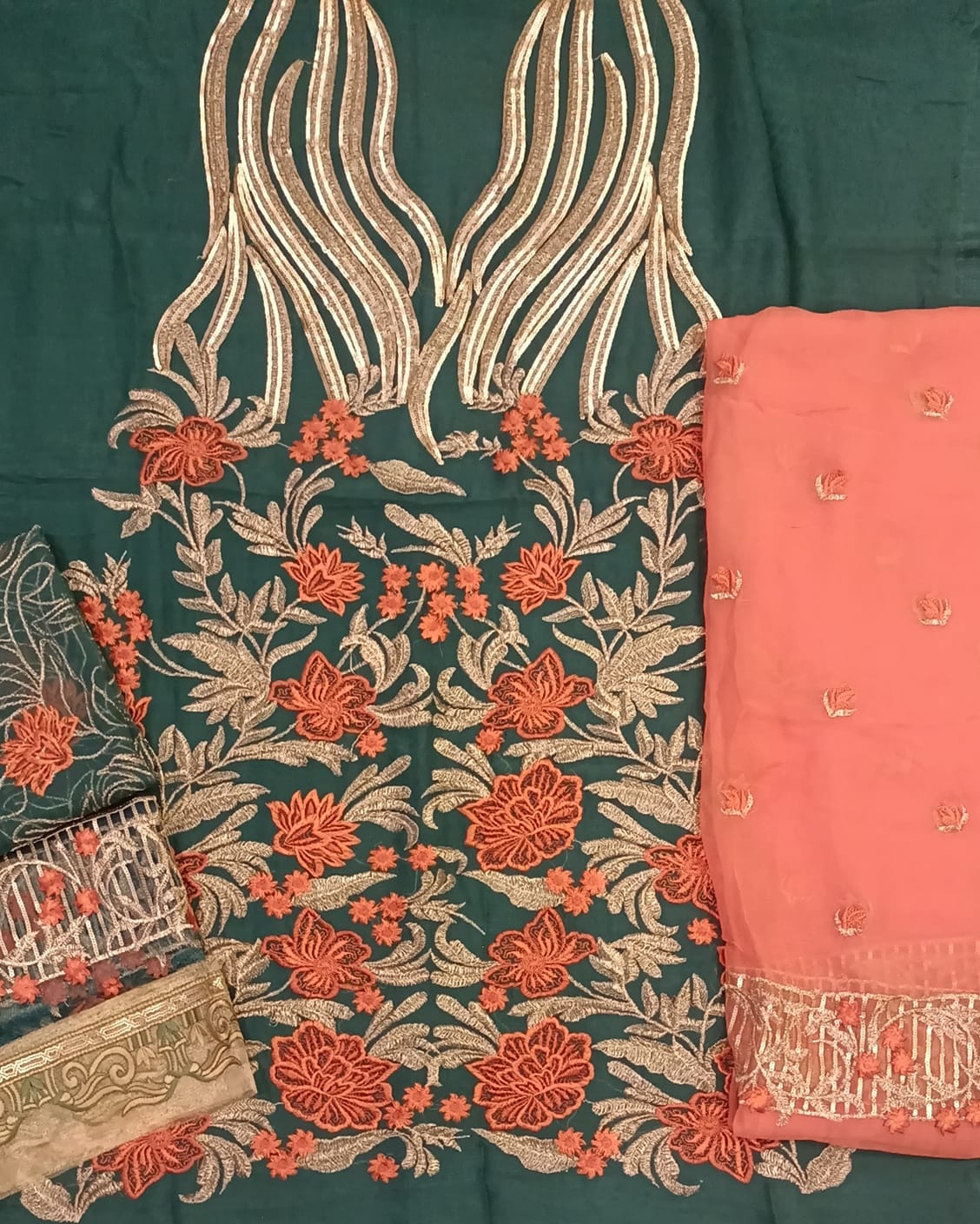 Luxury Party Wear Dress - SUNNY Embroidery Creations