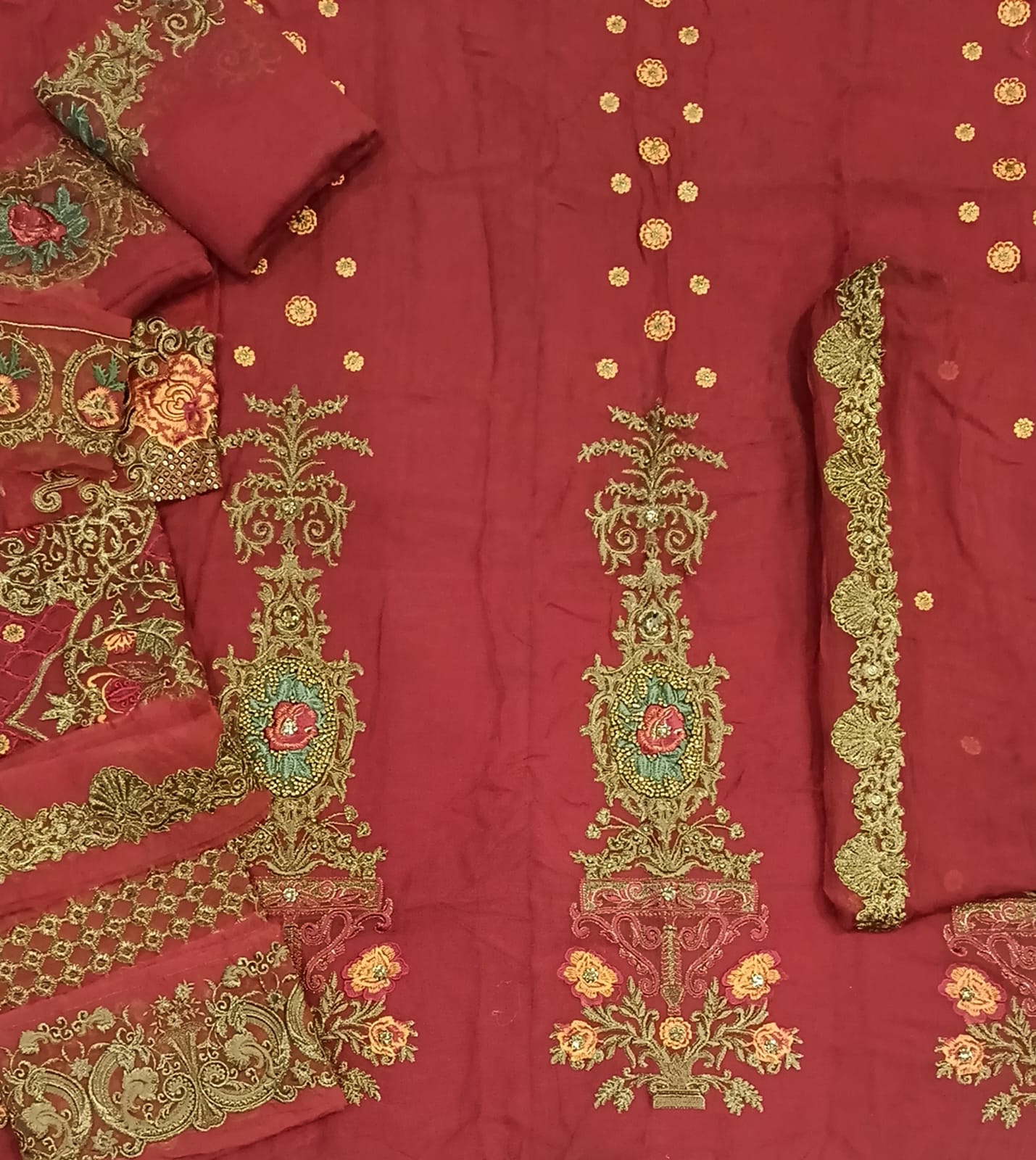 Luxury Party Wear Dress - SUNNY Embroidery Creations