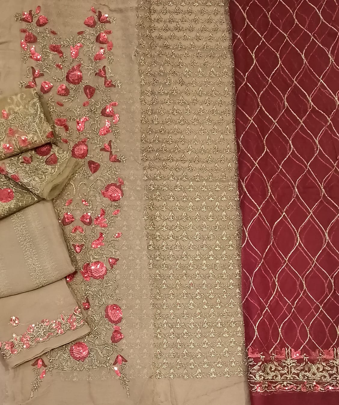 Luxury Party Wear Dress - SUNNY Embroidery Creations
