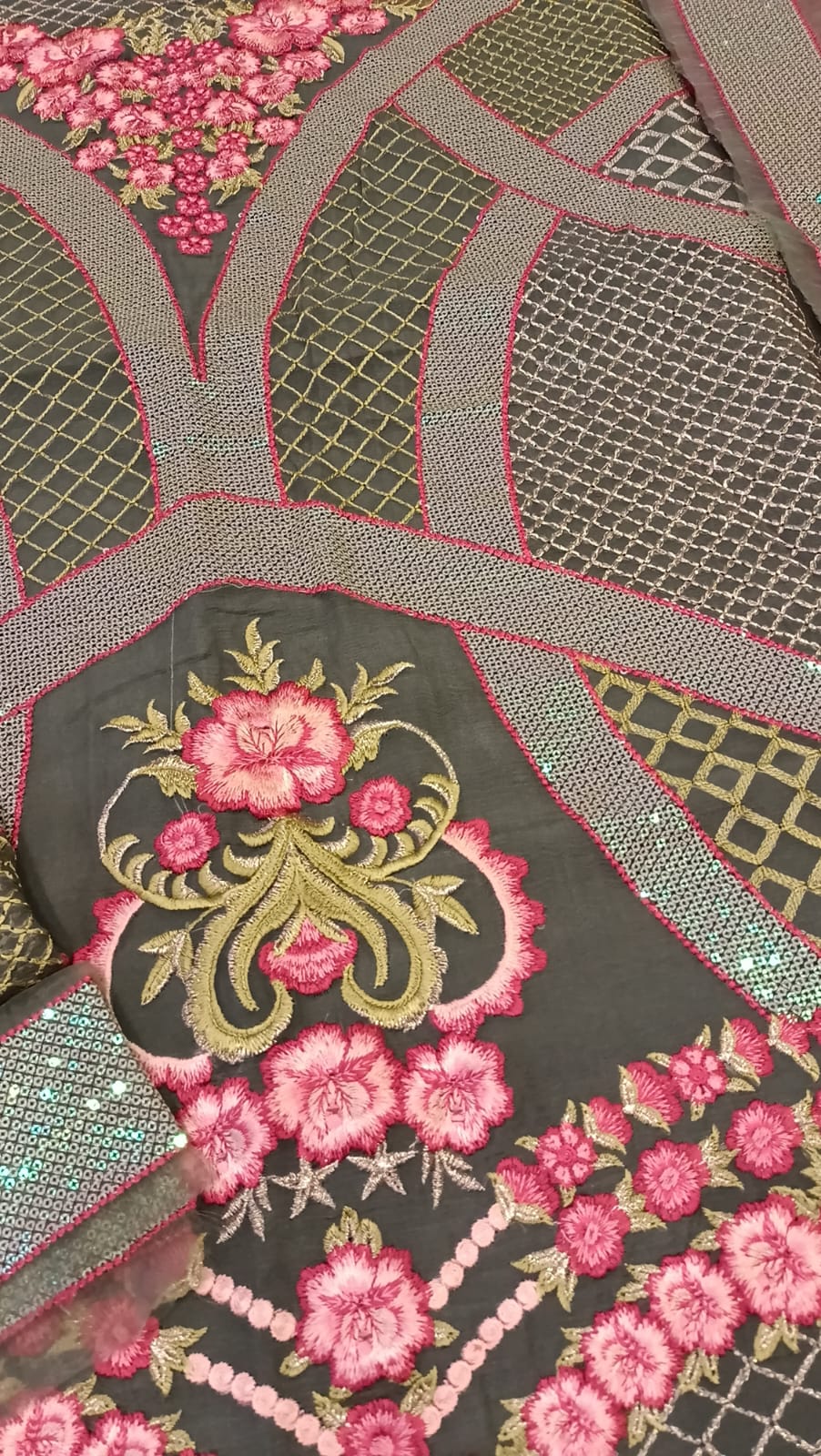 Luxury Party Wear Dress - SUNNY Embroidery Creations