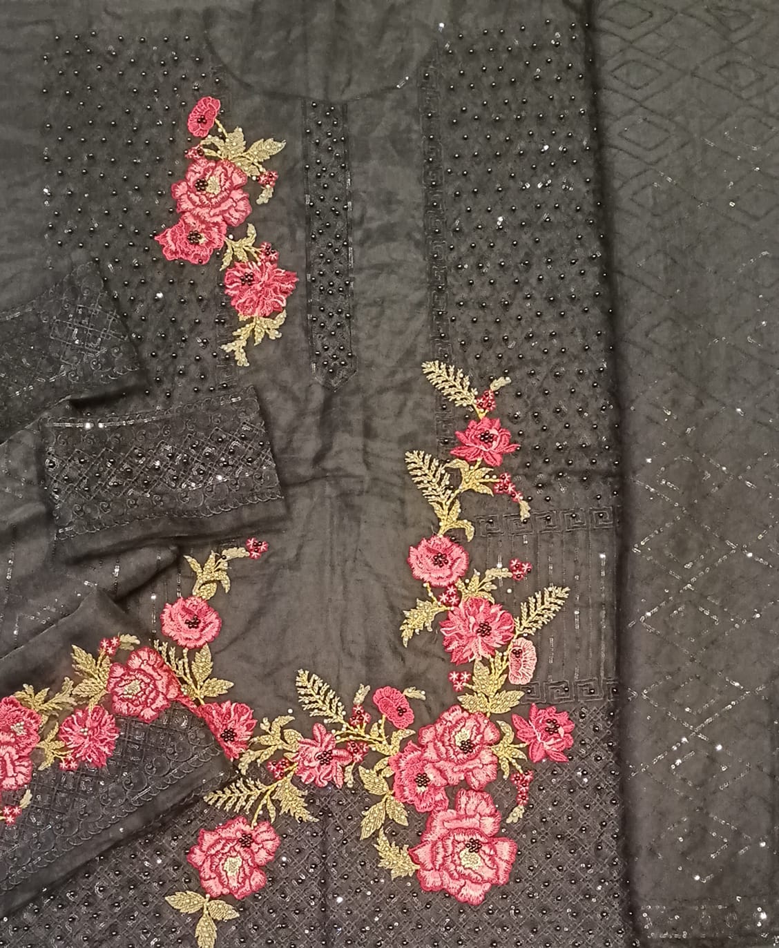 Luxury Party Wear Dress - SUNNY Embroidery Creations