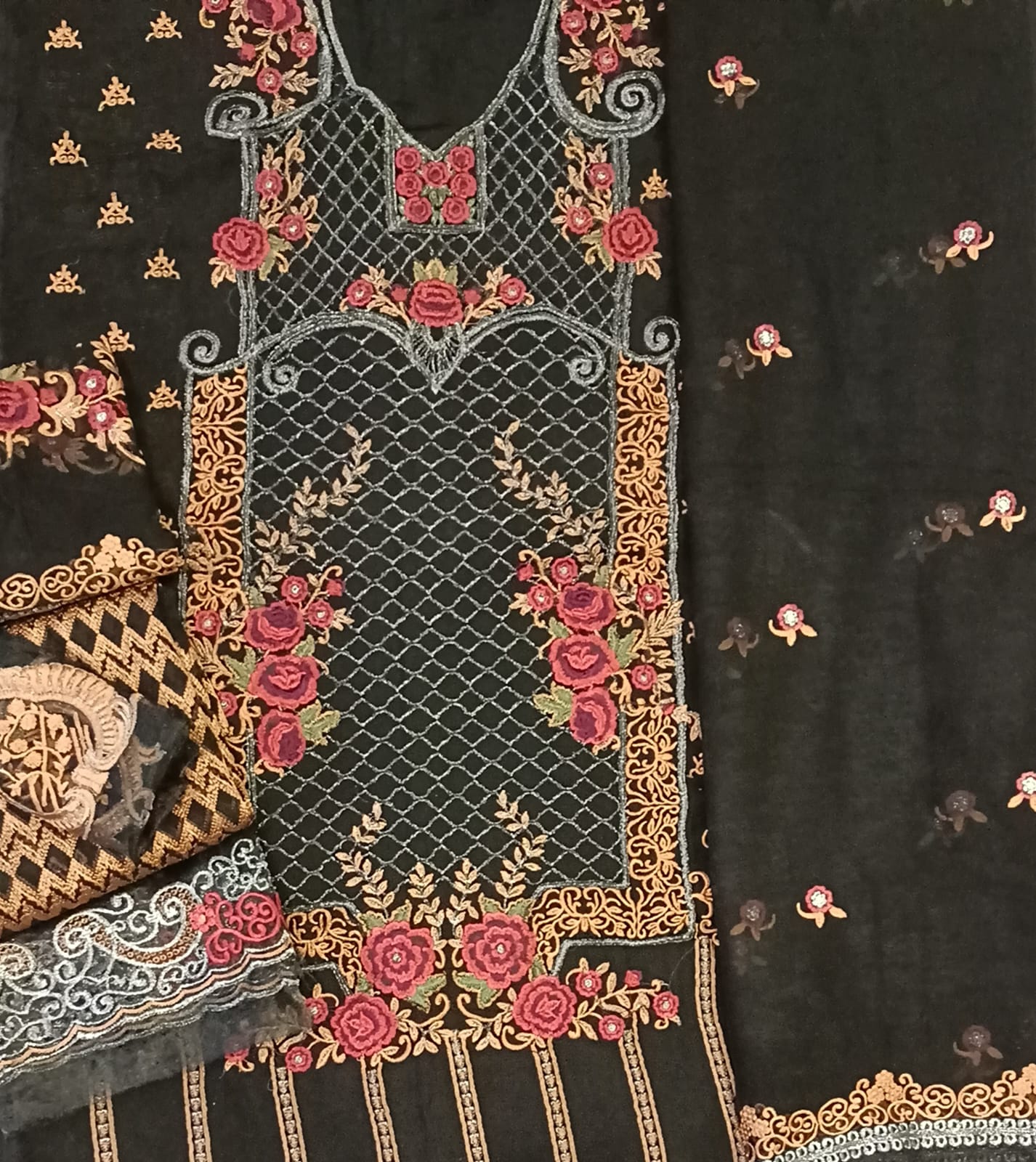 Luxury Party Wear Dress - SUNNY Embroidery Creations