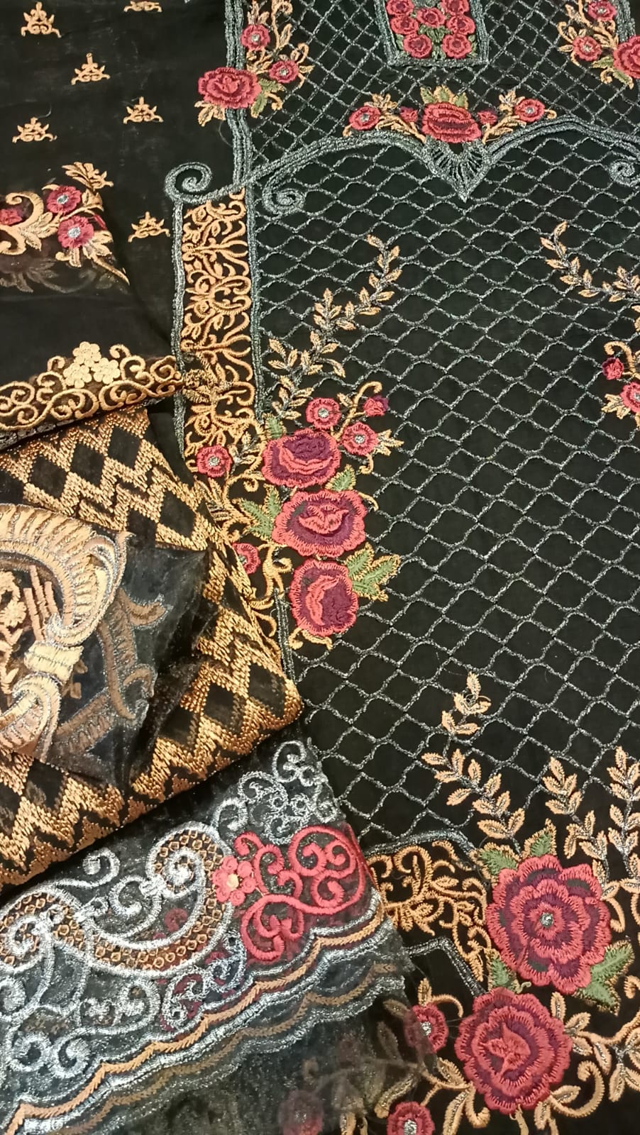 Luxury Party Wear Dress - SUNNY Embroidery Creations