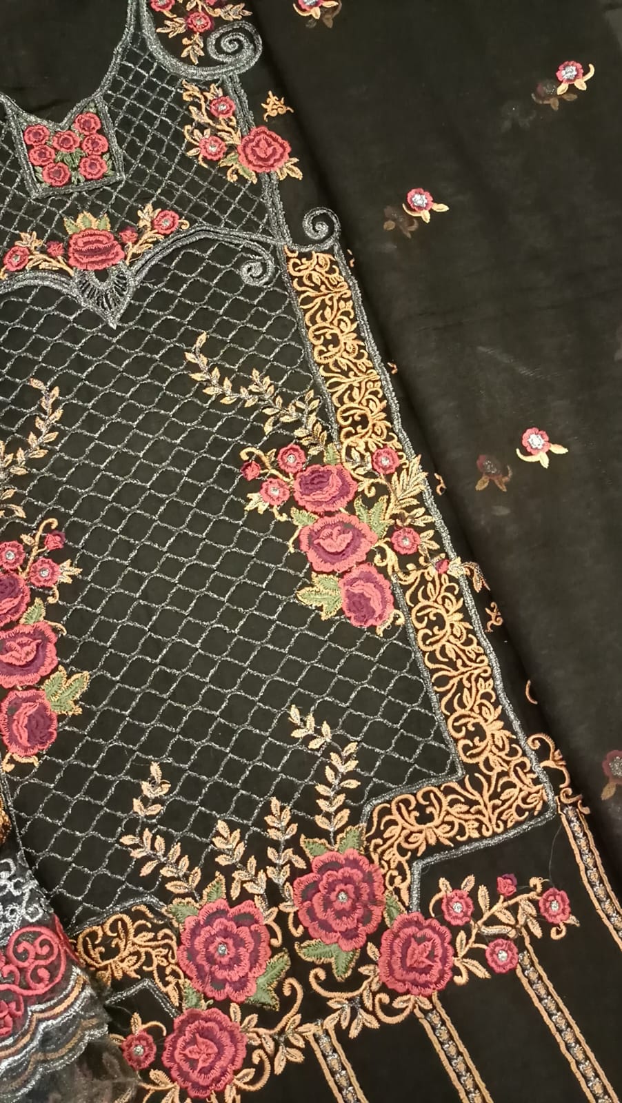 Luxury Party Wear Dress - SUNNY Embroidery Creations