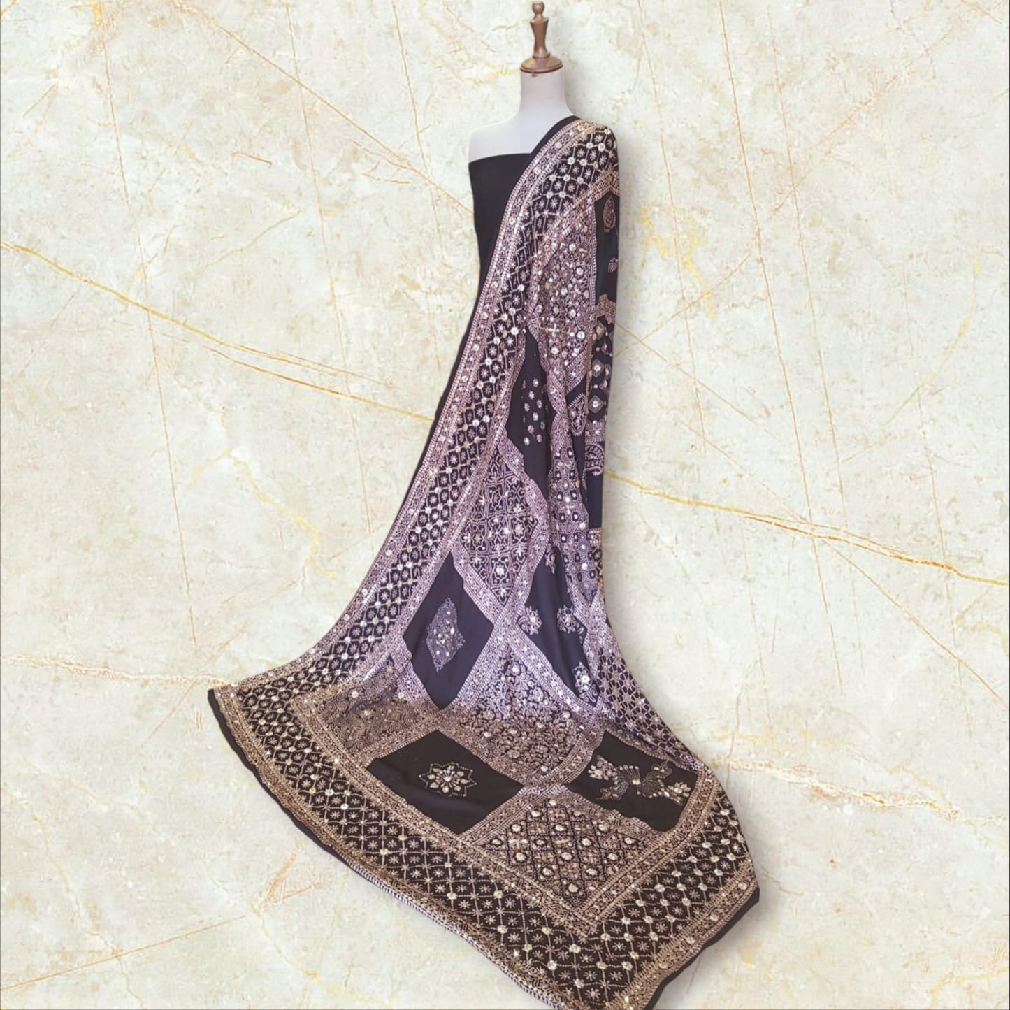 Ajrak Adorned