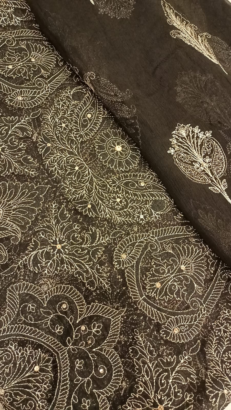 Cut Work Charm Black Dress - SUNNY Embroidery Creations