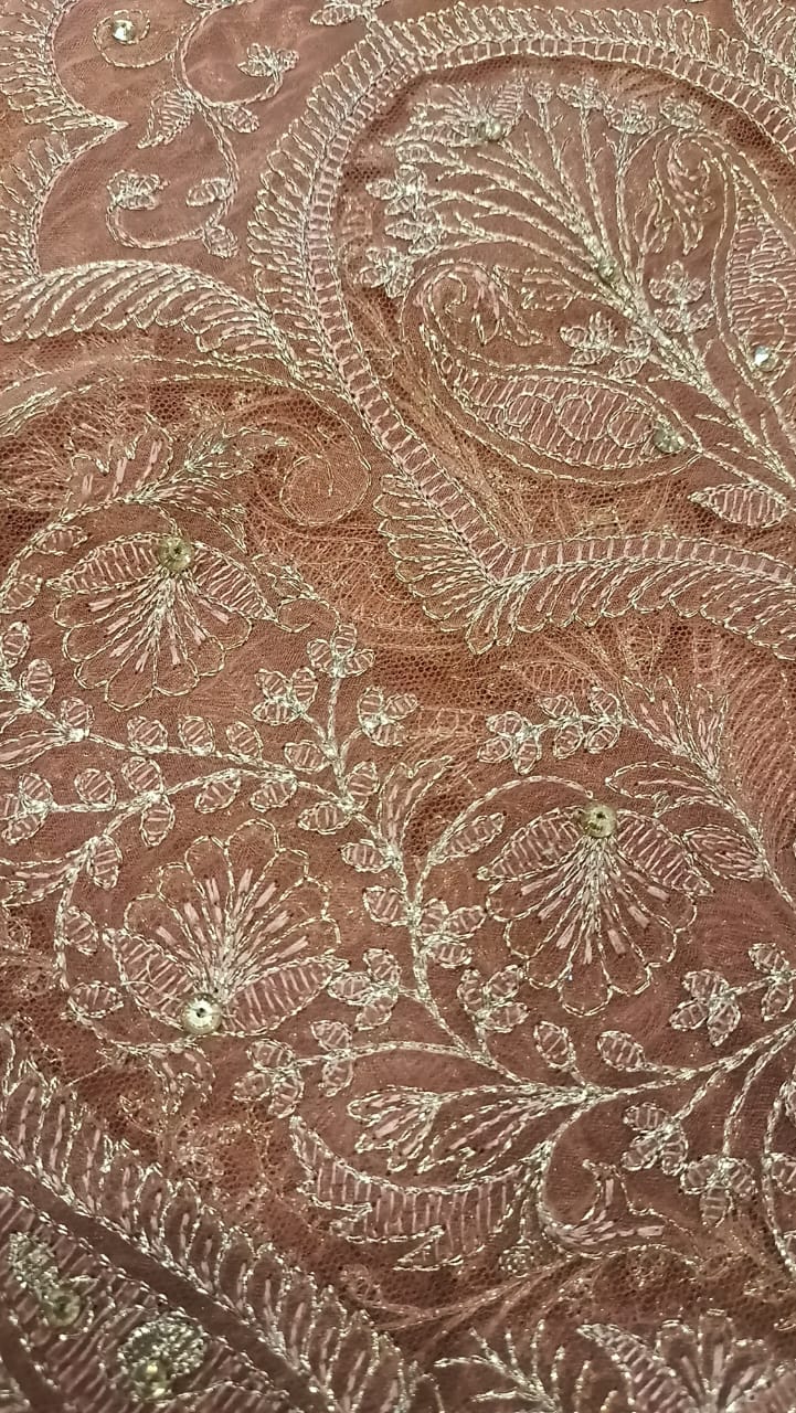 Coral Crush Party Wear - SUNNY Embroidery Creations