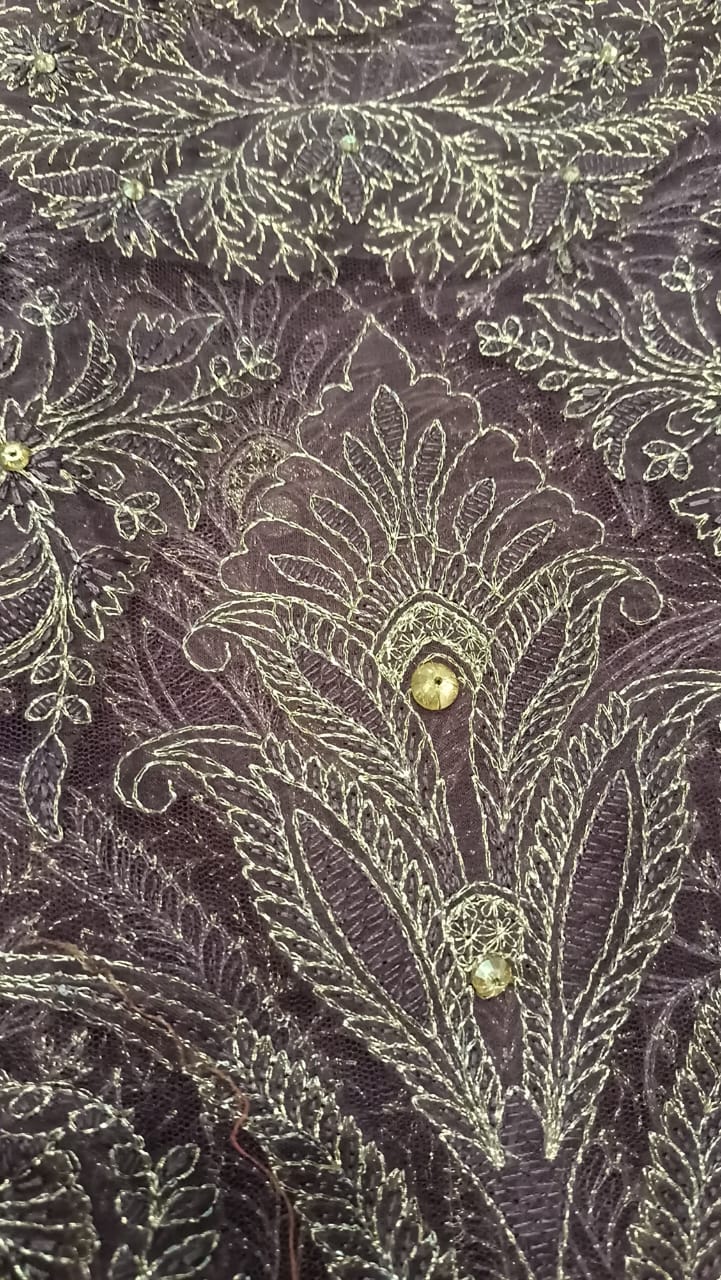 Violet Vibes Party Wear - SUNNY Embroidery Creations