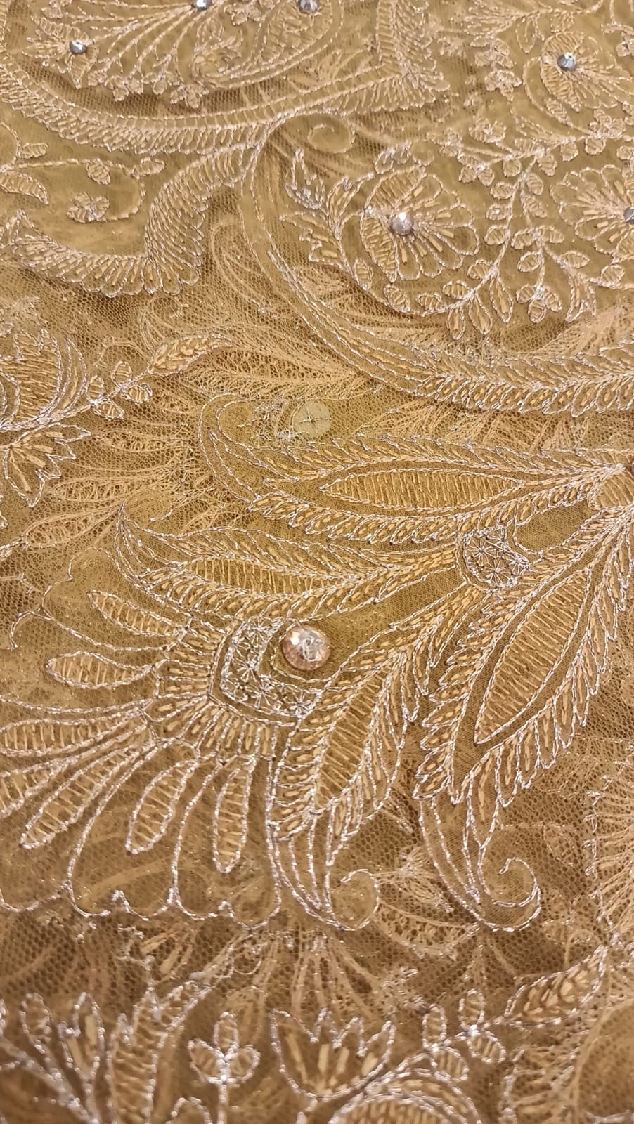 Golden Glow Party Wear - SUNNY Embroidery Creations