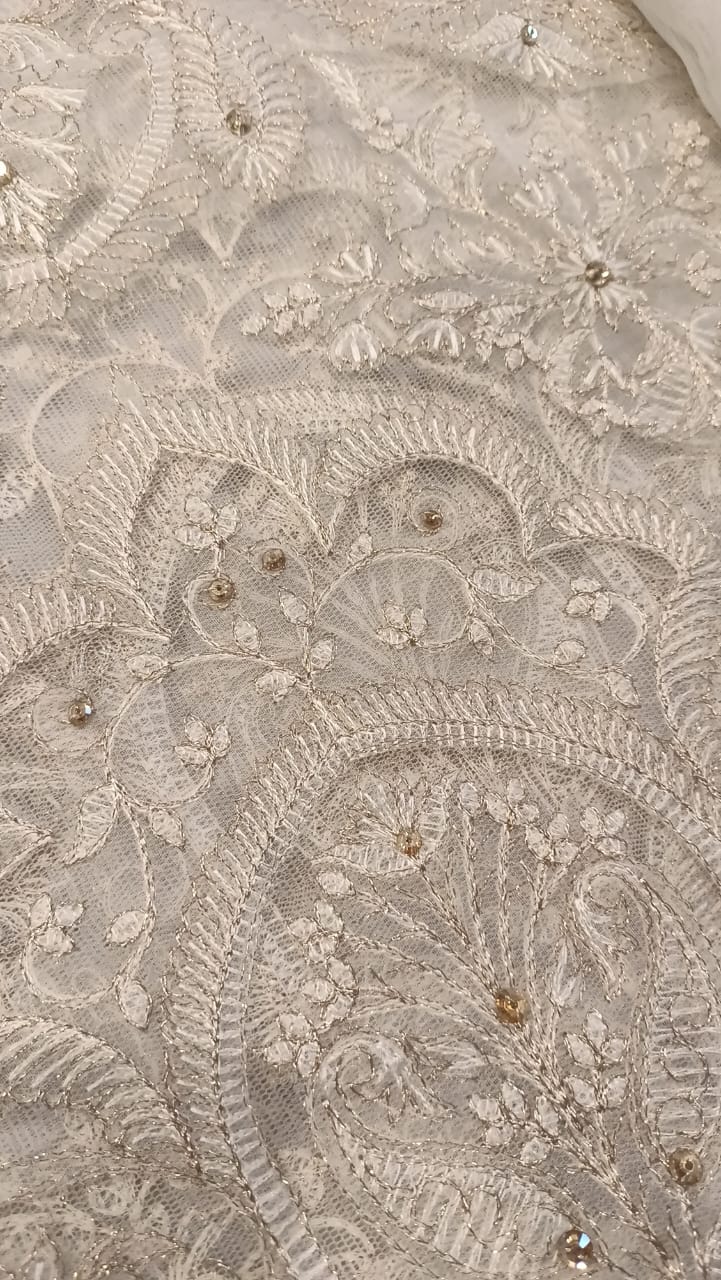 Pearl Perfection Party Wear - SUNNY Embroidery Creations