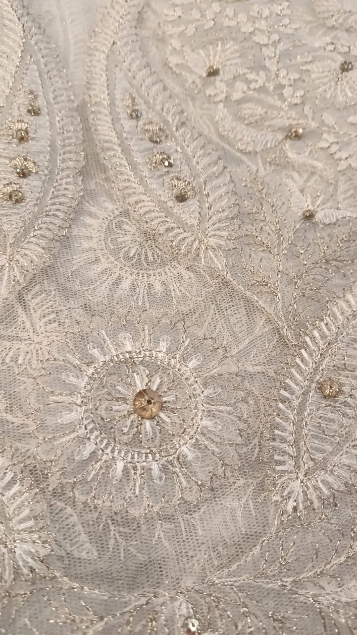 Pearl Perfection Party Wear - SUNNY Embroidery Creations