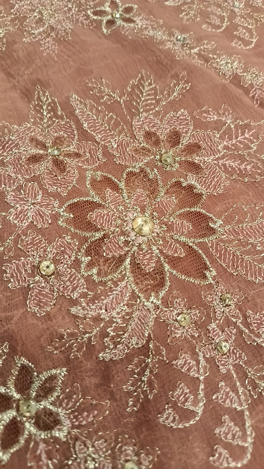 `Pastel Pink Passion Party Wear - SUNNY Embroidery Creations