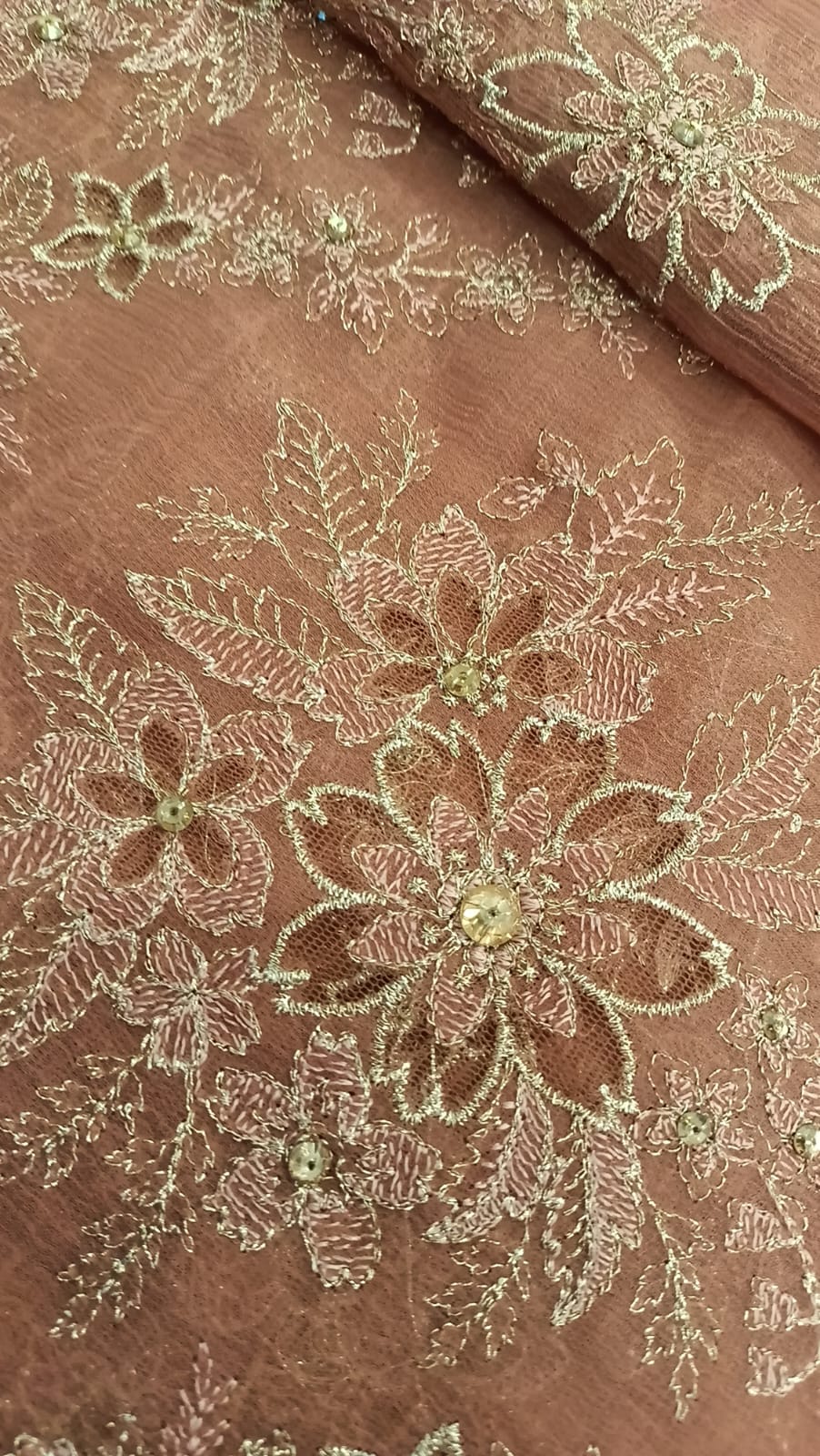 `Pastel Pink Passion Party Wear - SUNNY Embroidery Creations