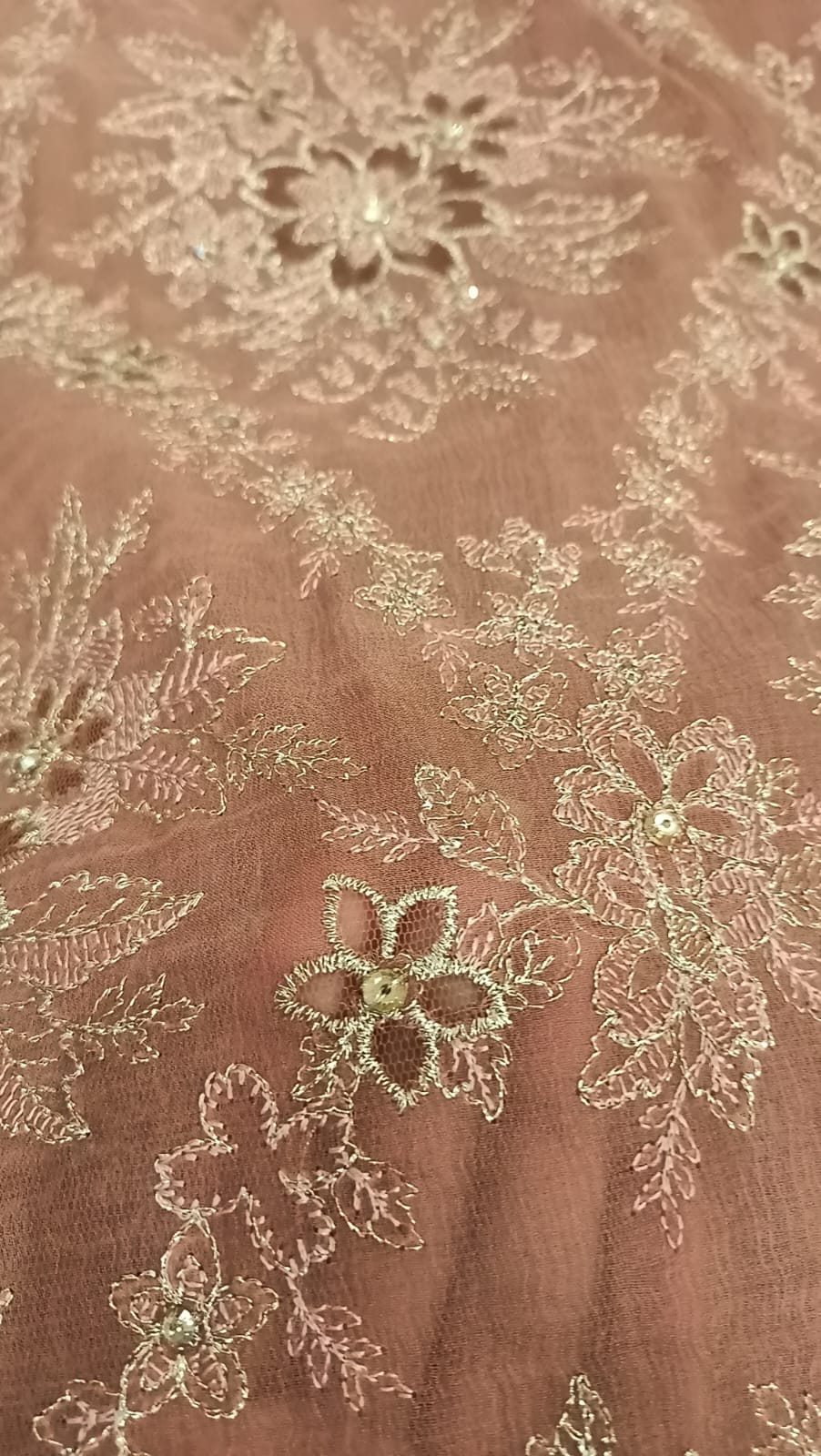 `Pastel Pink Passion Party Wear - SUNNY Embroidery Creations