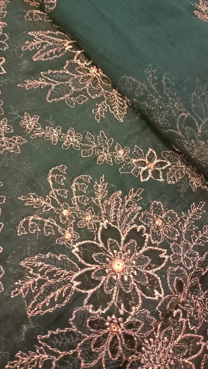 Green Haven Party Wear - SUNNY Embroidery Creations