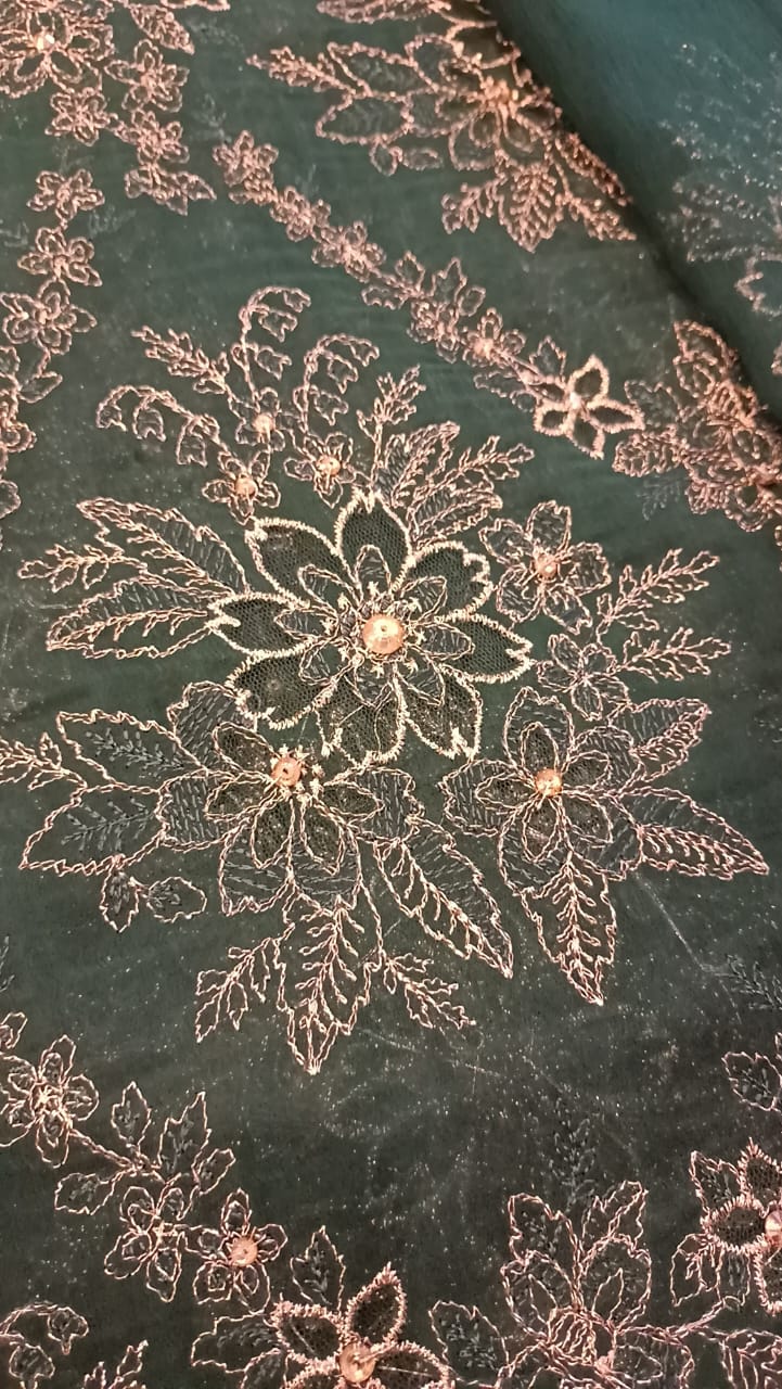 Green Haven Party Wear - SUNNY Embroidery Creations