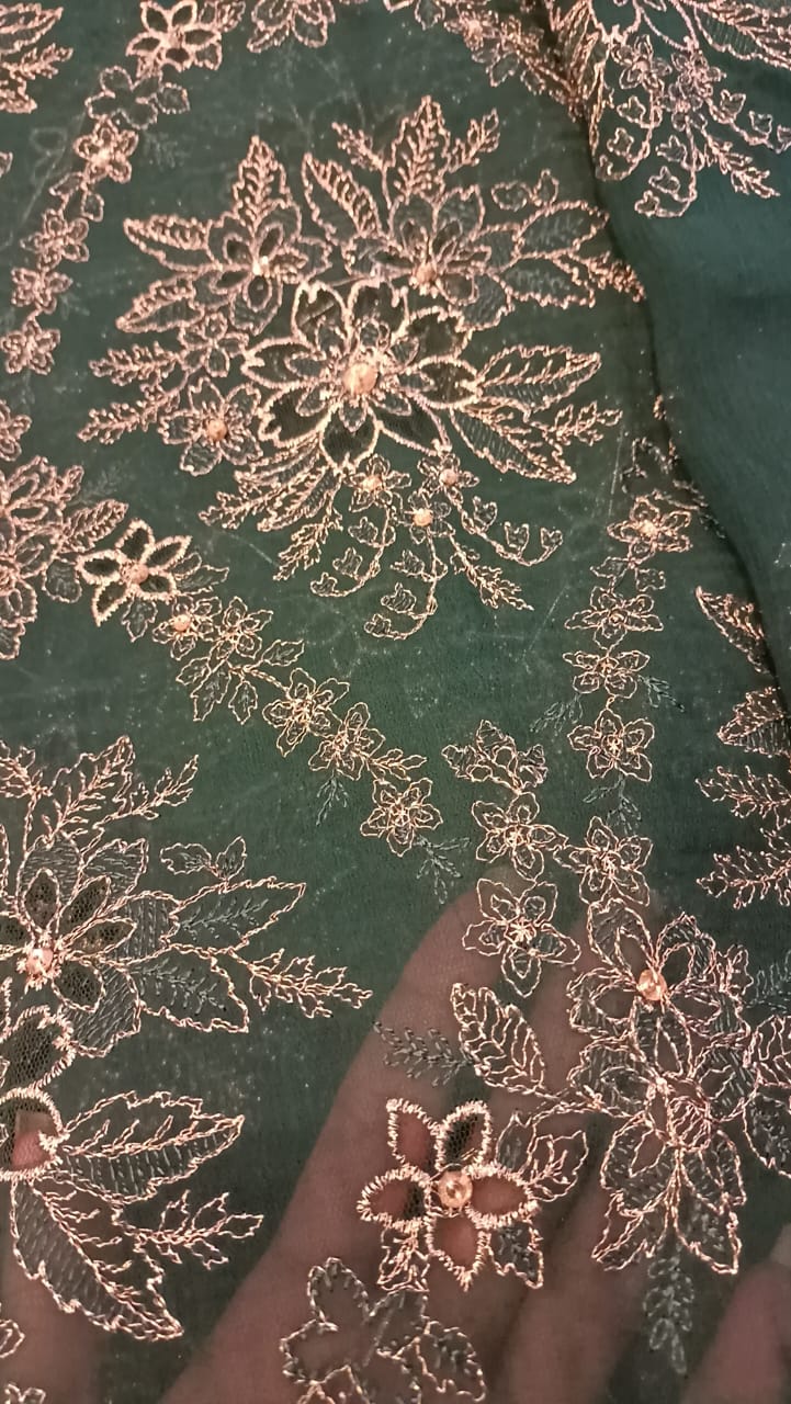 Green Haven Party Wear - SUNNY Embroidery Creations