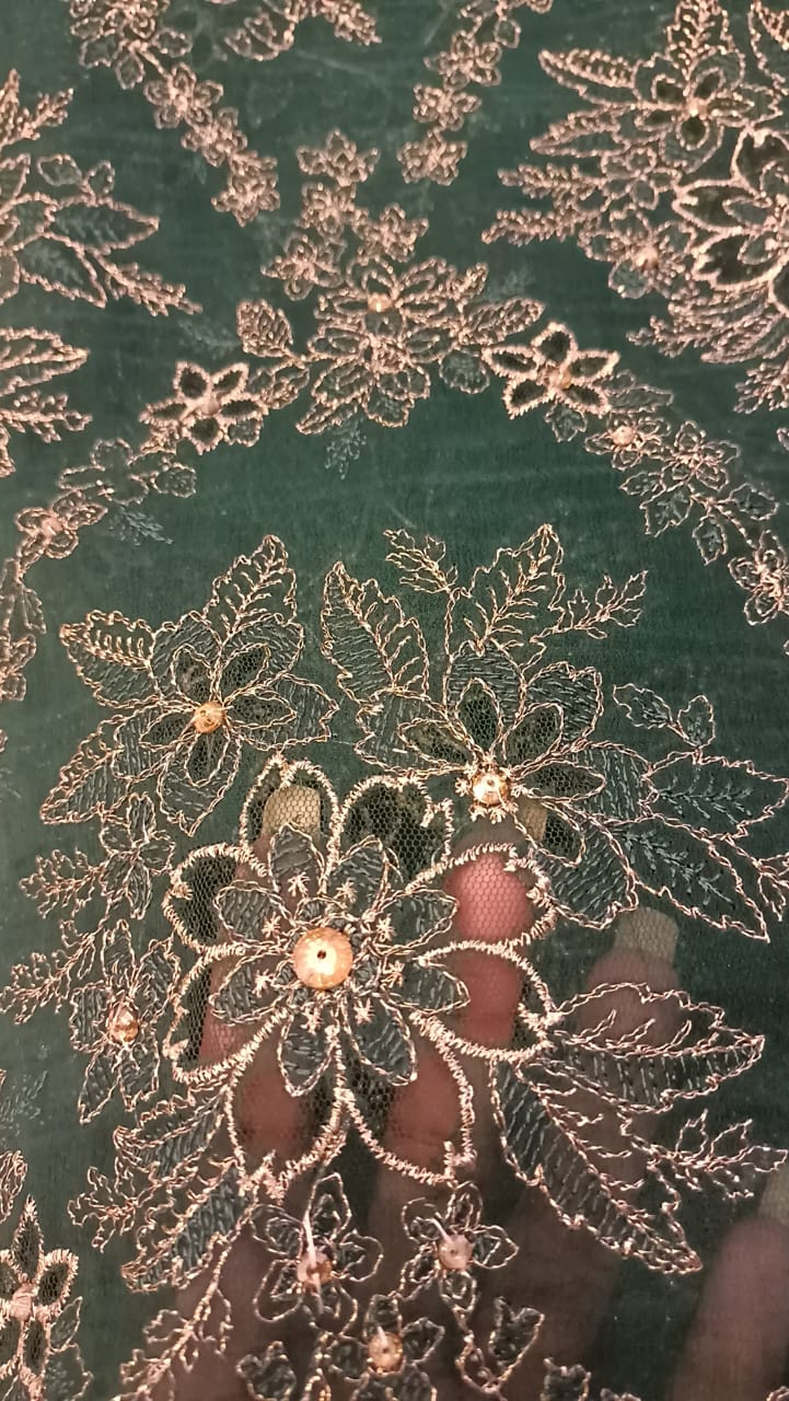 Green Haven Party Wear - SUNNY Embroidery Creations