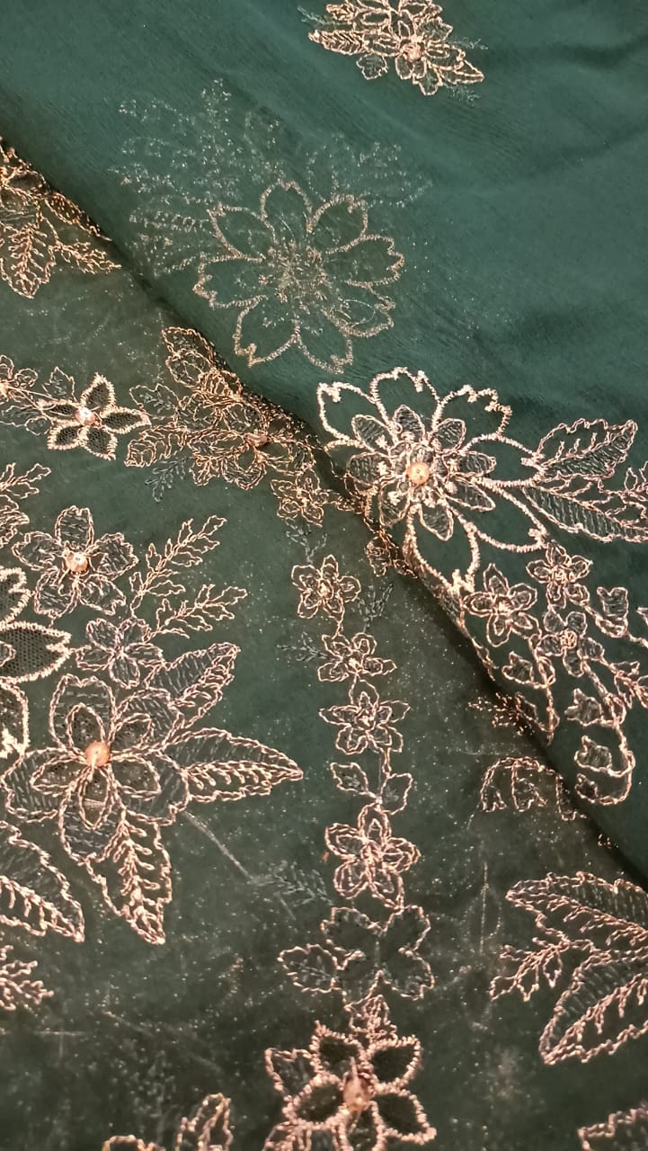 Green Haven Party Wear - SUNNY Embroidery Creations