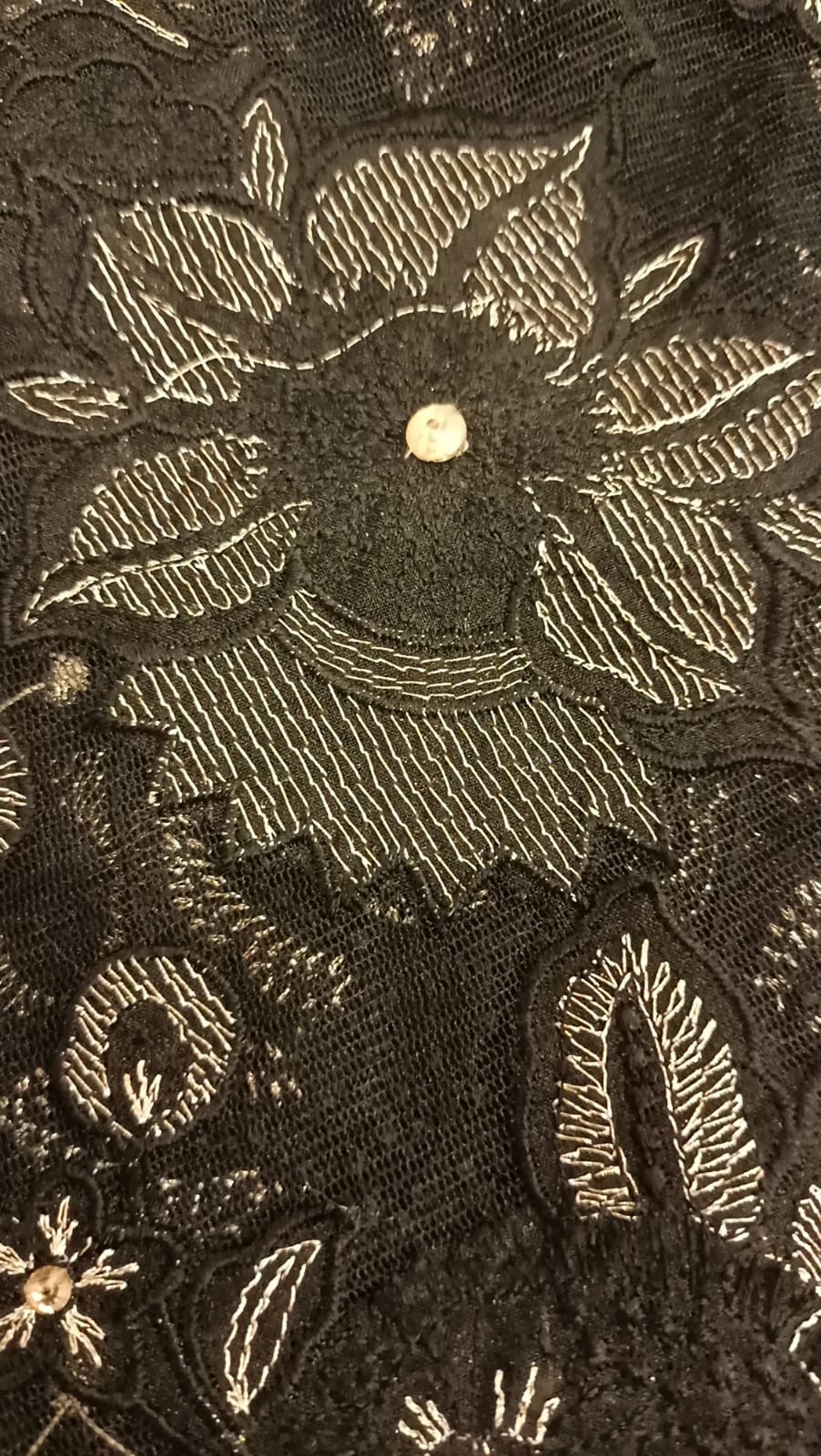 Black Beauty Cut Work Party Wear - SUNNY Embroidery Creations