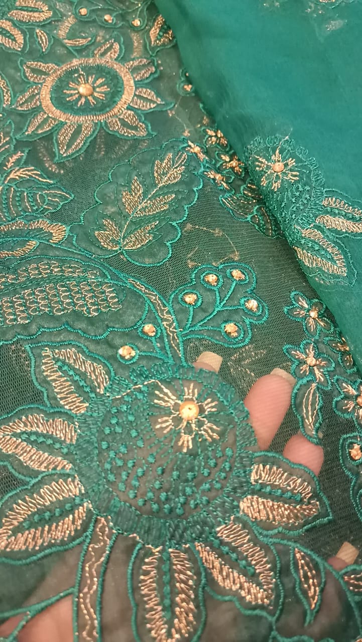 Cut Work Cove Party Wear - SUNNY Embroidery Creations
