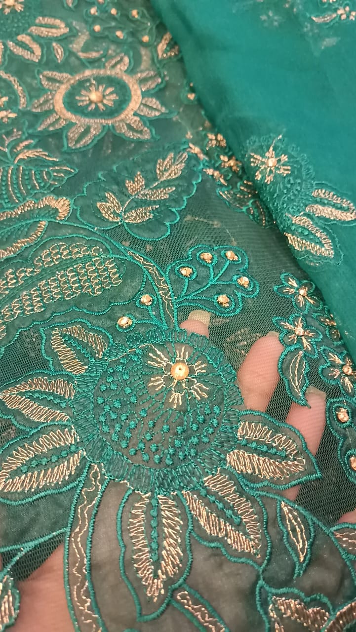 Cut Work Cove Party Wear - SUNNY Embroidery Creations