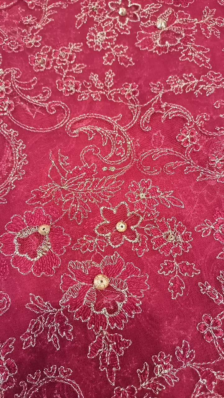 Blushing Beauty Party Wear - SUNNY Embroidery Creations