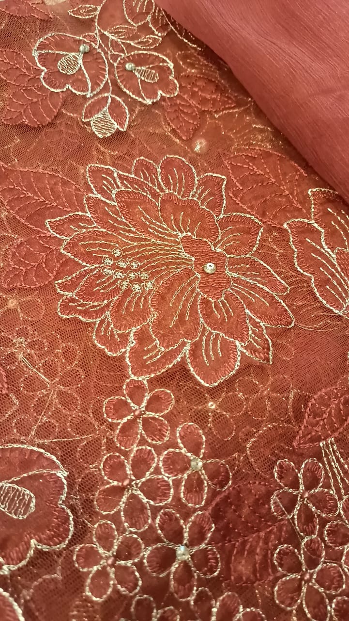 Rustic Elegance Party Wear - SUNNY Embroidery Creations