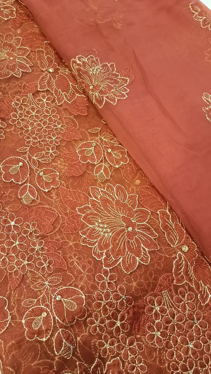 Rustic Elegance Party Wear - SUNNY Embroidery Creations