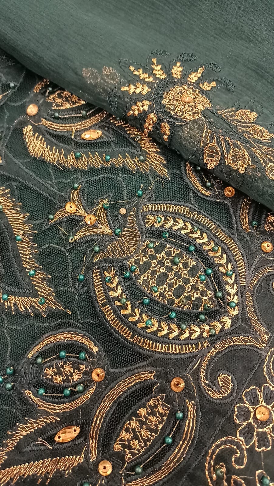 Blue Blossom Party Wear - SUNNY Embroidery Creations