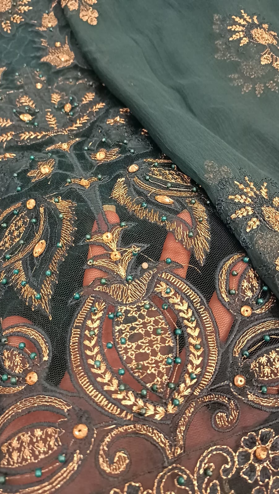 Blue Blossom Party Wear - SUNNY Embroidery Creations