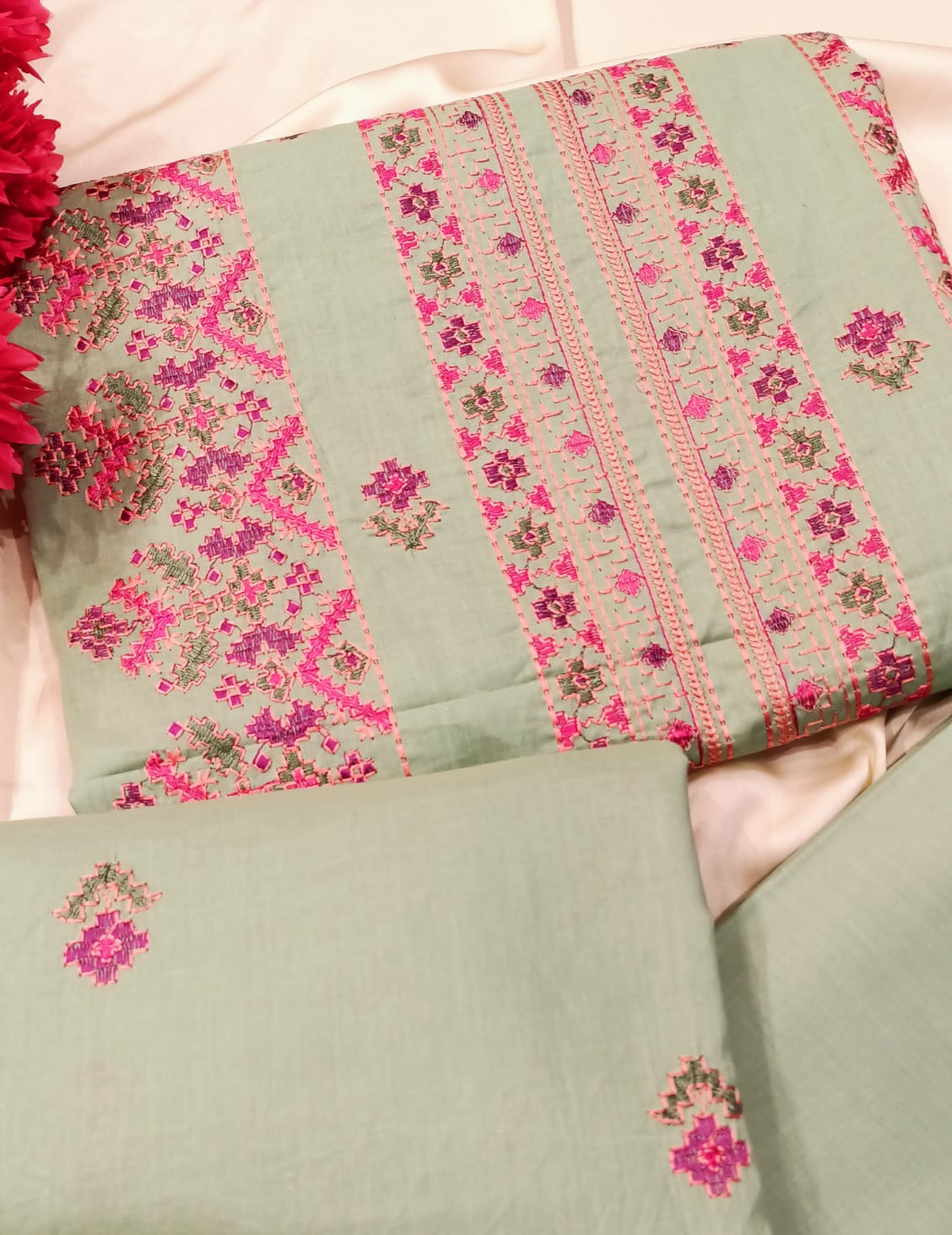 Embroidered Lawn 2PC By Sunny Embroidery