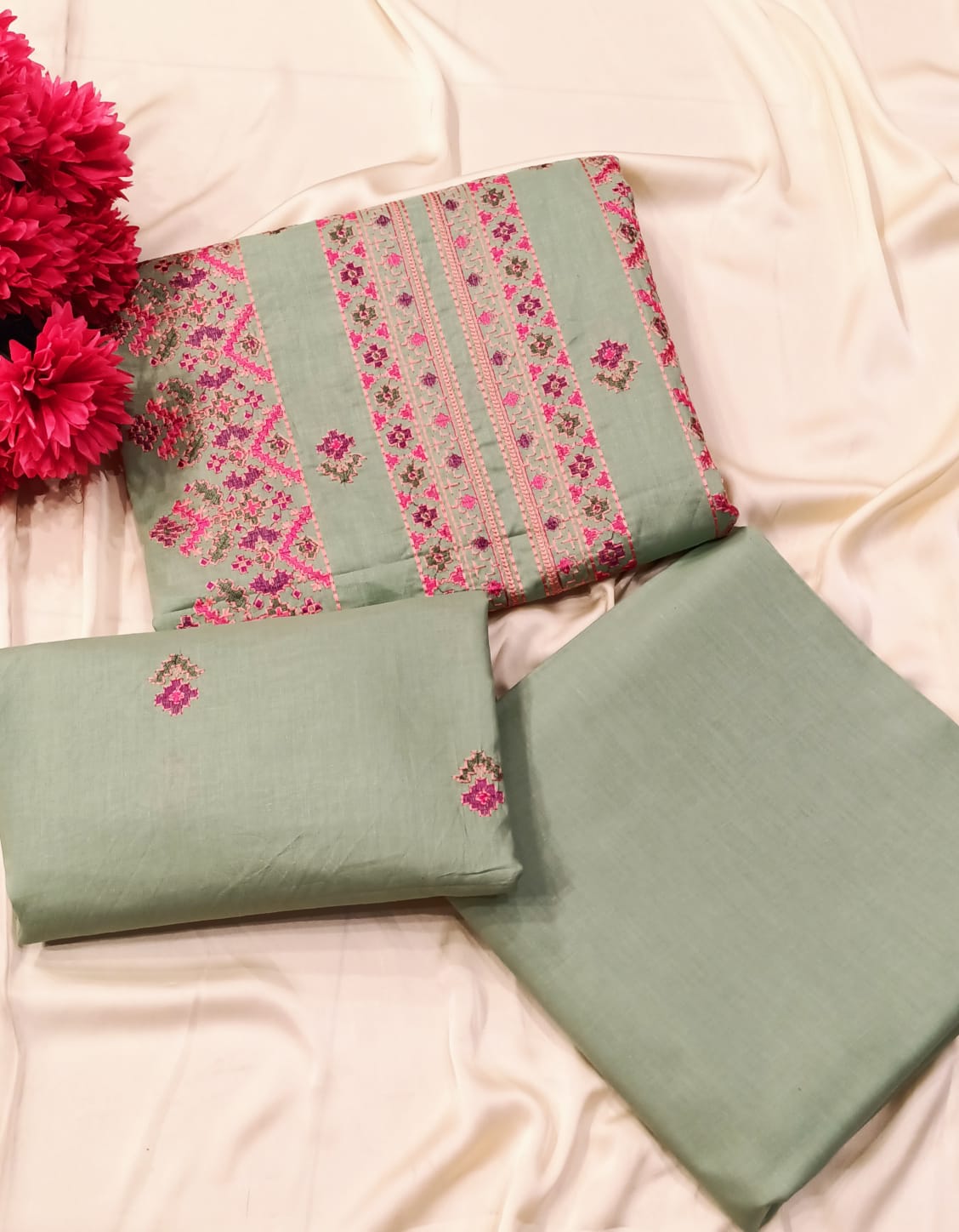 Embroidered Lawn 2PC By Sunny Embroidery