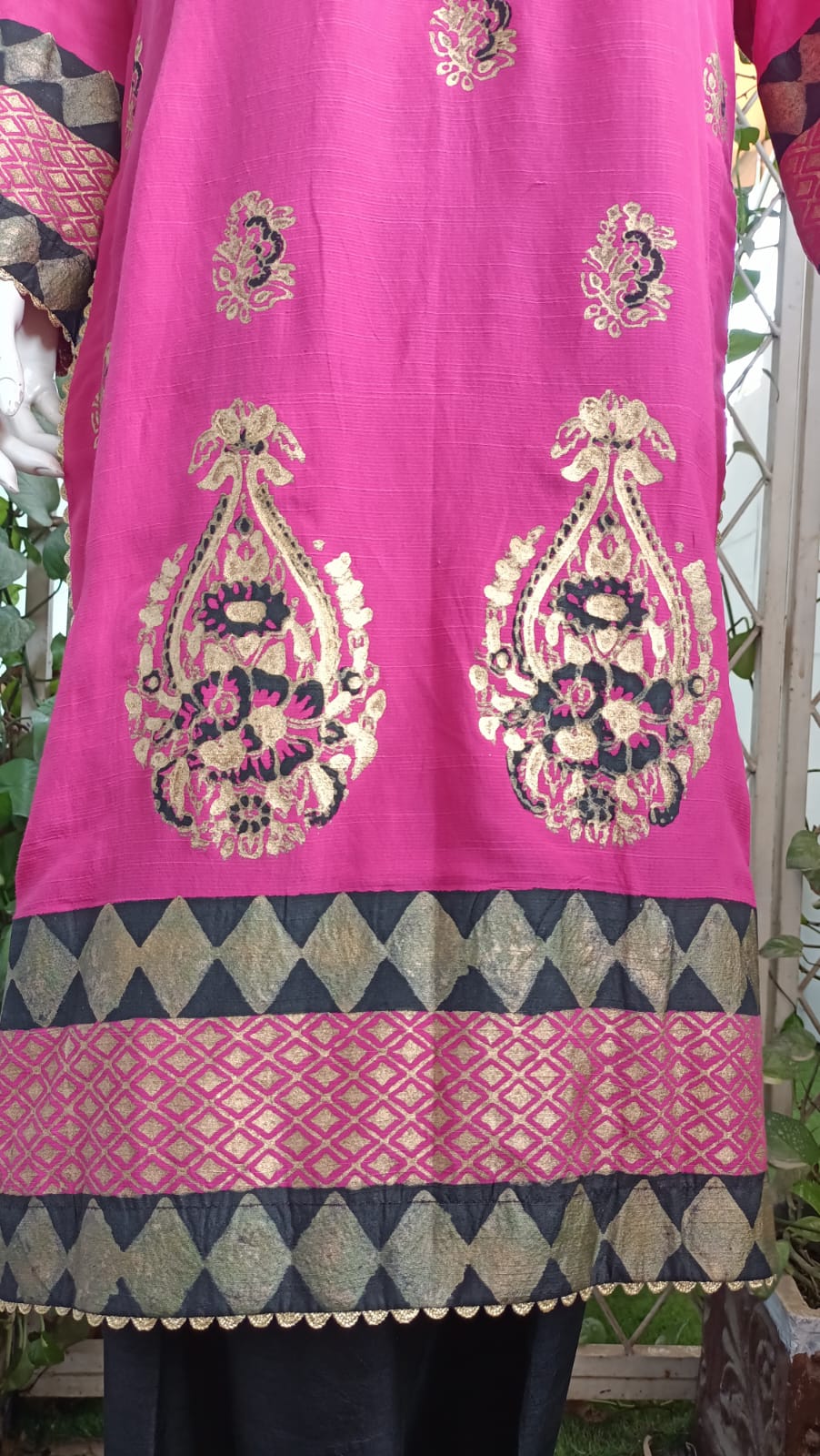 Unique Block Printed Dress,Made With Love