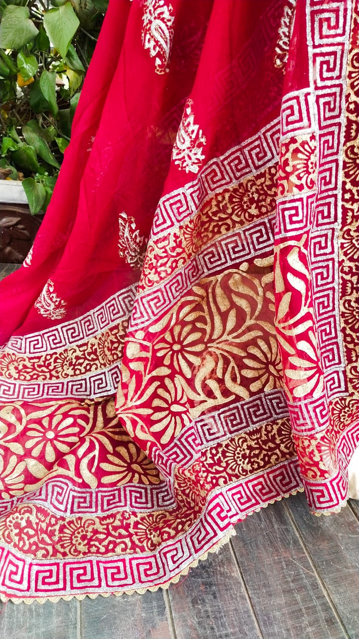 Unique Block Printed Dress,Made With Love