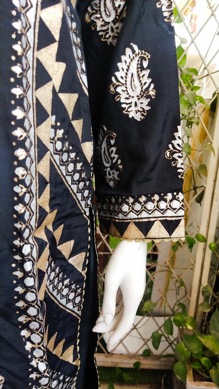 Unique Block Printed Dress,Made With Love
