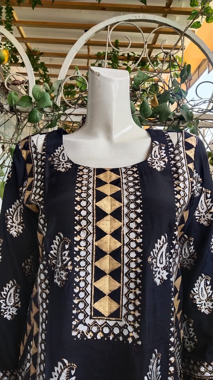 Unique Block Printed Dress,Made With Love