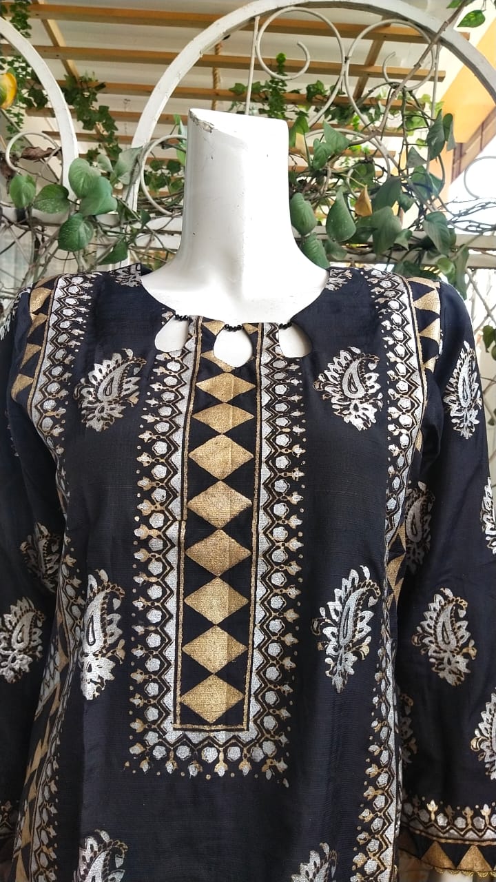 Unique Block Printed Dress,Made With Love