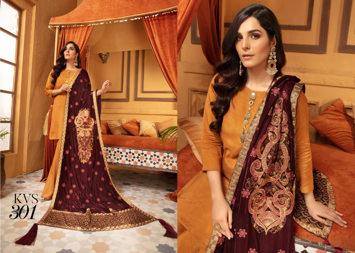 velvet bridal embroidery partywear shawls